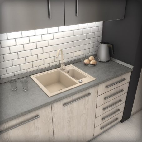 Gránit mosogató - NERO Arriva  - bézs