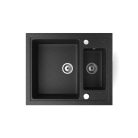 Gránit mosogató - NERO Arriva  - szemcsés fekete