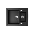 Gránit mosogató - NERO Arriva  - matt fekete