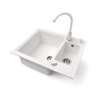 Gránit mosogató - NERO Arriva  - fehér