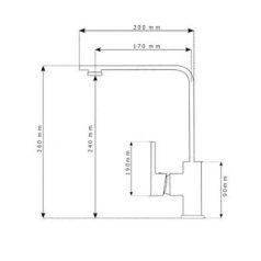Mosogató csaptelep - Gamma Design (szürke)