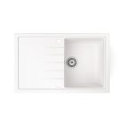 Gránit mosogatótálca - NERO Eris - fehér