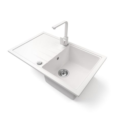 Gránit mosogatótálca - NERO Eris - fehér