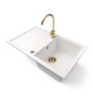 Gránit mosogatótálca - NERO Eris - fehér