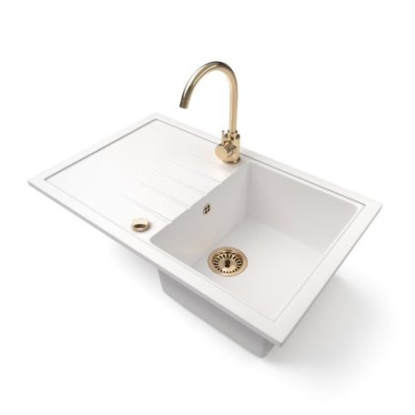 Gránit mosogatótálca - NERO Eris - fehér