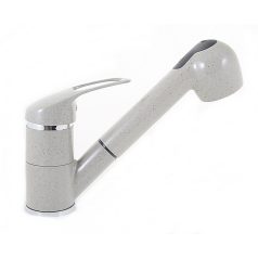   Gamma SHOWER Kihúzható Zuhanyfejes Mosogató Csaptelep - Szürke