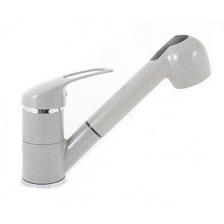 Gamma SHOWER Kihúzható Zuhanyfejes Mosogató Csaptelep - Szürke