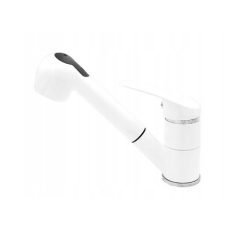   Gamma SHOWER Kihúzható Zuhanyfejes Mosogató Csaptelep - Fehér