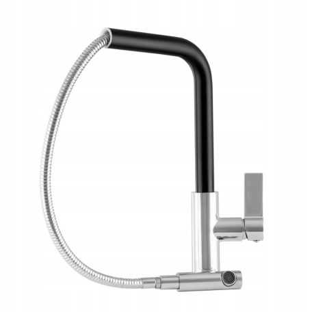 LINEA Mosogató Csaptelep - Kihúzható Fej - Matt Fekete