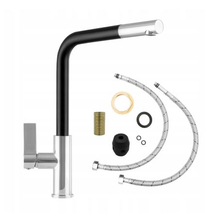 LINEA Mosogató Csaptelep - Kihúzható Fej - Matt Fekete