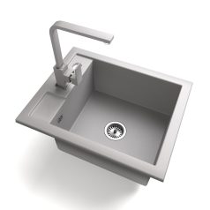 Gránit mosogató - NERO Parma - szürke