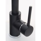 Gamma Snake kihúzható zuhanyfejes mosogató csaptelep - fekete