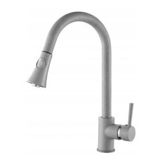   SNAKE gránit mosogató csaptelep - kihúzható fejjel - Szürke