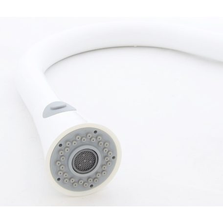 SNAKE gránit mosogató csaptelep - kihúzható fejjel - Fehér