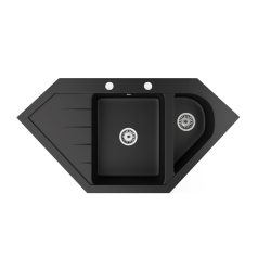 Gránit mosogatótálca - NERO Joker - matt fekete