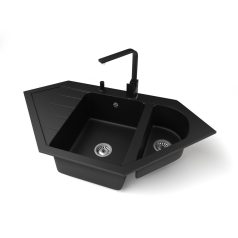 Gránit mosogatótálca - NERO Joker - matt fekete