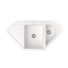 Gránit mosogatótálca - NERO Joker - fehér