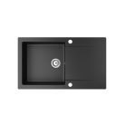 Gránit mosogatótálca - NERO Gold - matt fekete