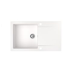 Gránit mosogatótálca - NERO Gold - fehér