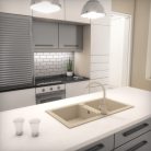 Gránit mosogatótálca - NERO Lybra - bézs