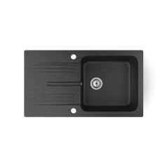 Gránit mosogató - NERO Malta - szemcsés fekete
