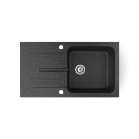 Gránit mosogató - NERO Malta - szemcsés fekete