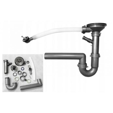 Gránit mosogató - NERO Malta - szemcsés fekete