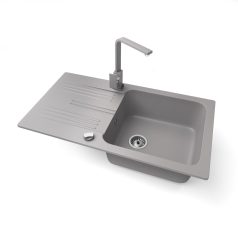 Gránit mosogató - NERO Malta - szürke
