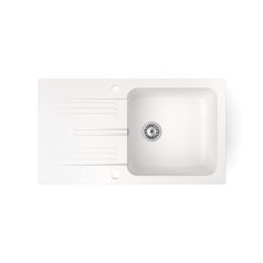 Gránit mosogató - NERO Malta - fehér