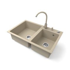 Gránit mosogatótálca - NERO Palazzo - bézs