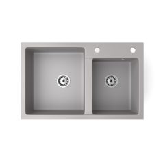 Gránit mosogatótálca - NERO Palazzo - szürke