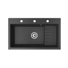 Gránit mosogatótálca - NERO Boss - fekete