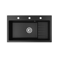 Gránit mosogatótálca - NERO Boss - fekete matt