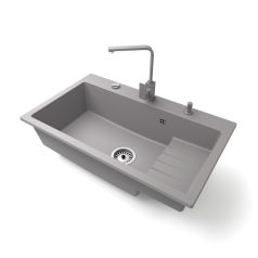 Gránit mosogatótálca - NERO Boss - fekete matt