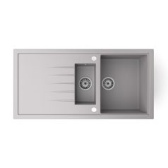 Gránit mosogató - NERO Solarys - szürke