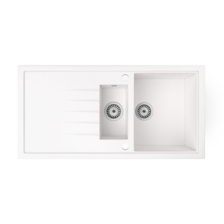 Gránit mosogató - NERO Solarys - fehér