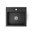 Gránit mosogatótálca - NERO Uno - szemcsés fekete