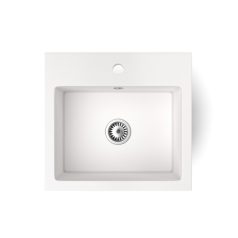 Gránit mosogatótálca - NERO Uno - fehér