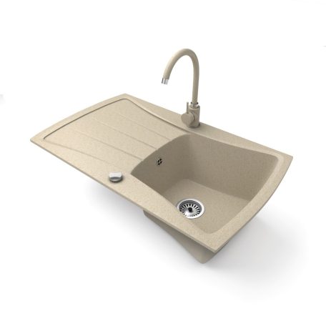 Gránit mosogatótálca - NERO Venezia - bézs