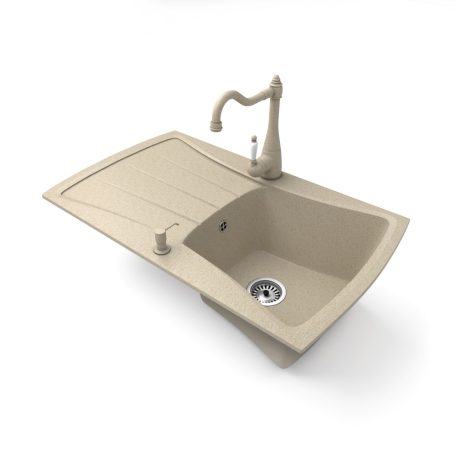 Gránit mosogatótálca - NERO Venezia - bézs