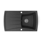 Gránit mosogatótálca - NERO Venezia - szemcsés fekete