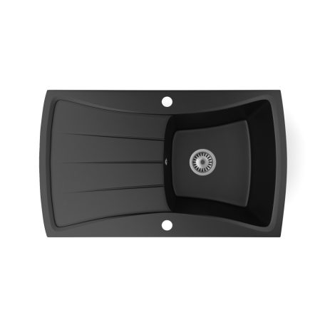 Gránit mosogatótálca - NERO Venezia - matt fekete