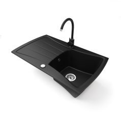Gránit mosogatótálca - NERO Venezia - matt fekete