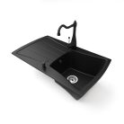 Gránit mosogatótálca - NERO Venezia - matt fekete
