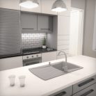 Gránit mosogatótálca - NERO Venezia - szürke