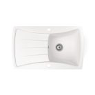 Gránit mosogatótálca - NERO Venezia - fehér