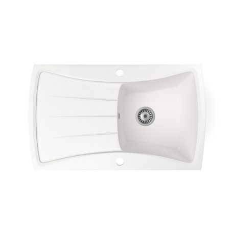 Gránit mosogatótálca - NERO Venezia - fehér