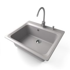 Gránit mosogató - NERO Italia - szürke
