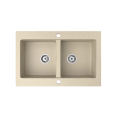 Gránit mosogatótálca - NERO Verso - bézs