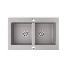 Gránit mosogatótálca - NERO Verso - szürke